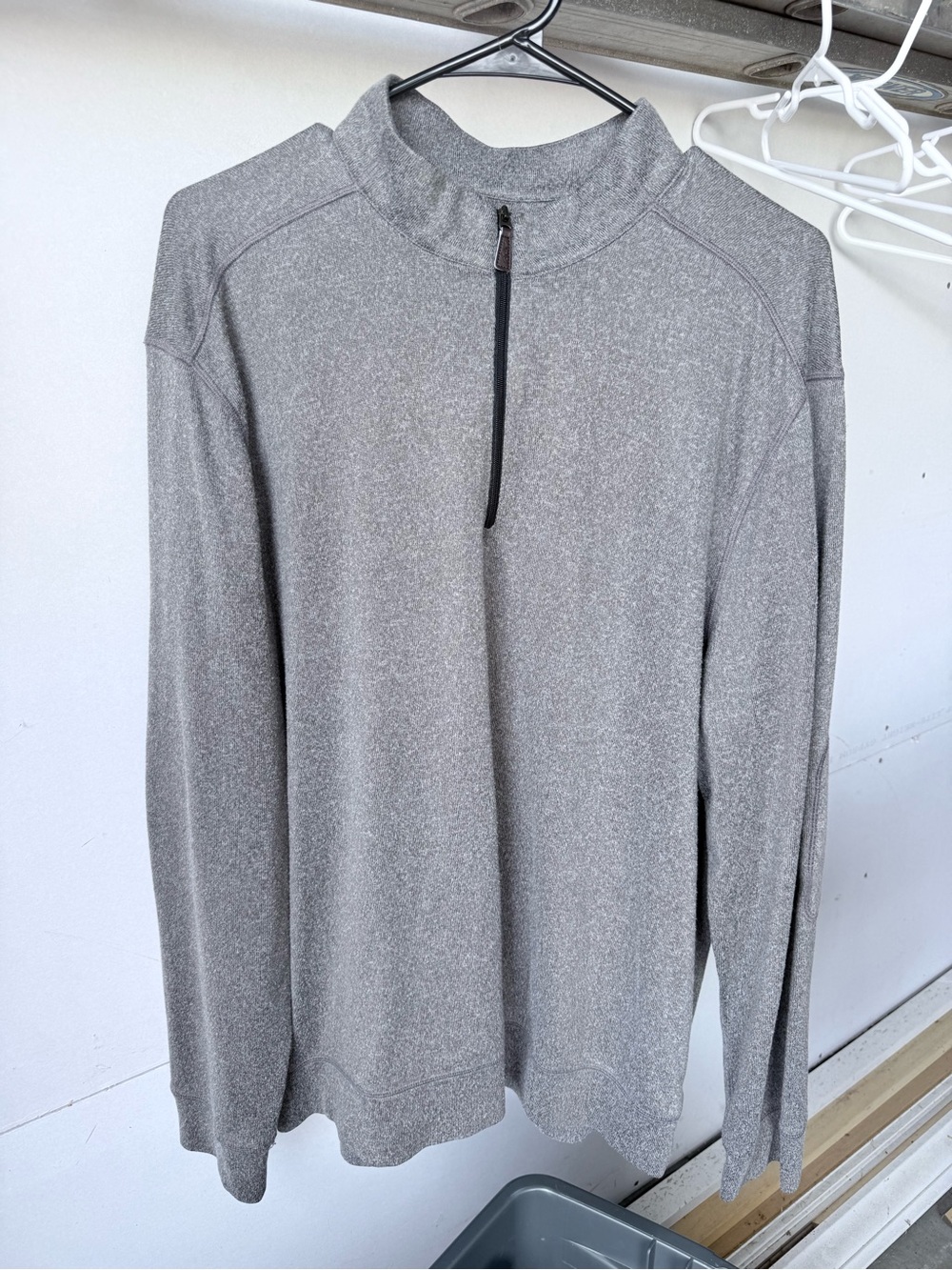 Greg Norman Collection Gray Quarter-Zip Pullover Sweater